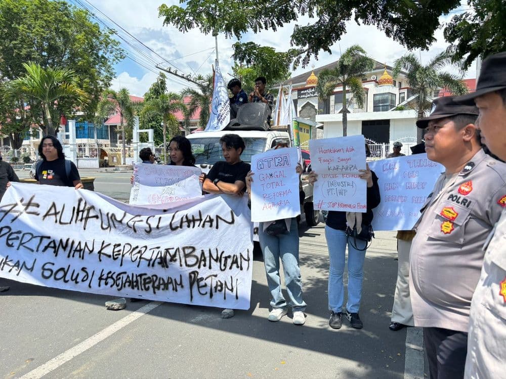 Ambo Dalle Terima Aksi Demo P2MM Kota Palu Menuntut Reformasi Agraria Sejati