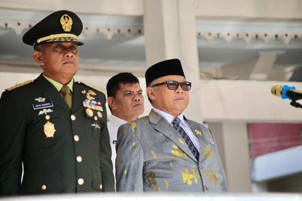 Ketua DPRD Provinsi Sulawesi Tengah Menjadi Pembaca Naskah Ikrar pada Upacara Peringatan Hari Kesaktian Pancasila Tingkat Provinsi Sulawesi Tengah Tahun 2025